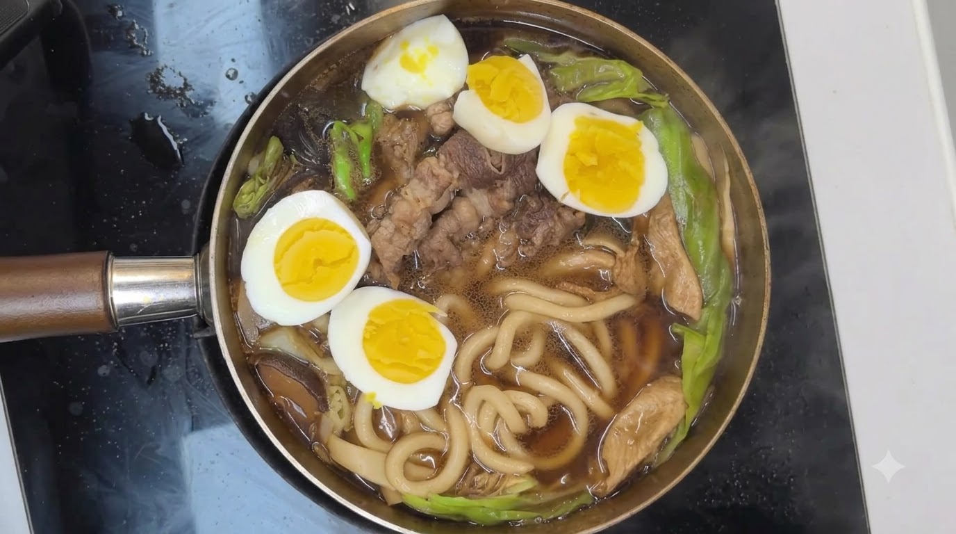 저당 스키야키 우동