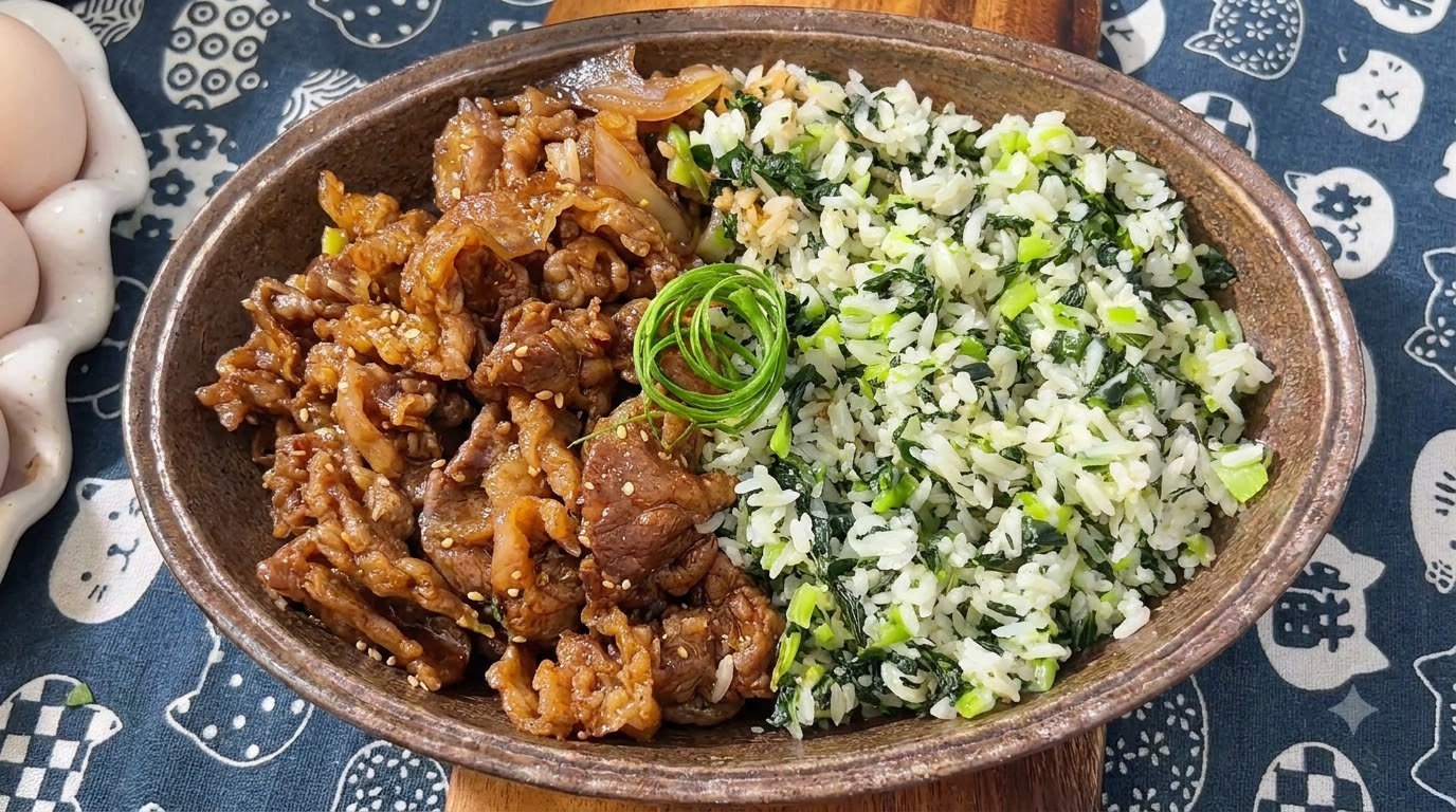 데리야끼 소고기 야채 덮밥