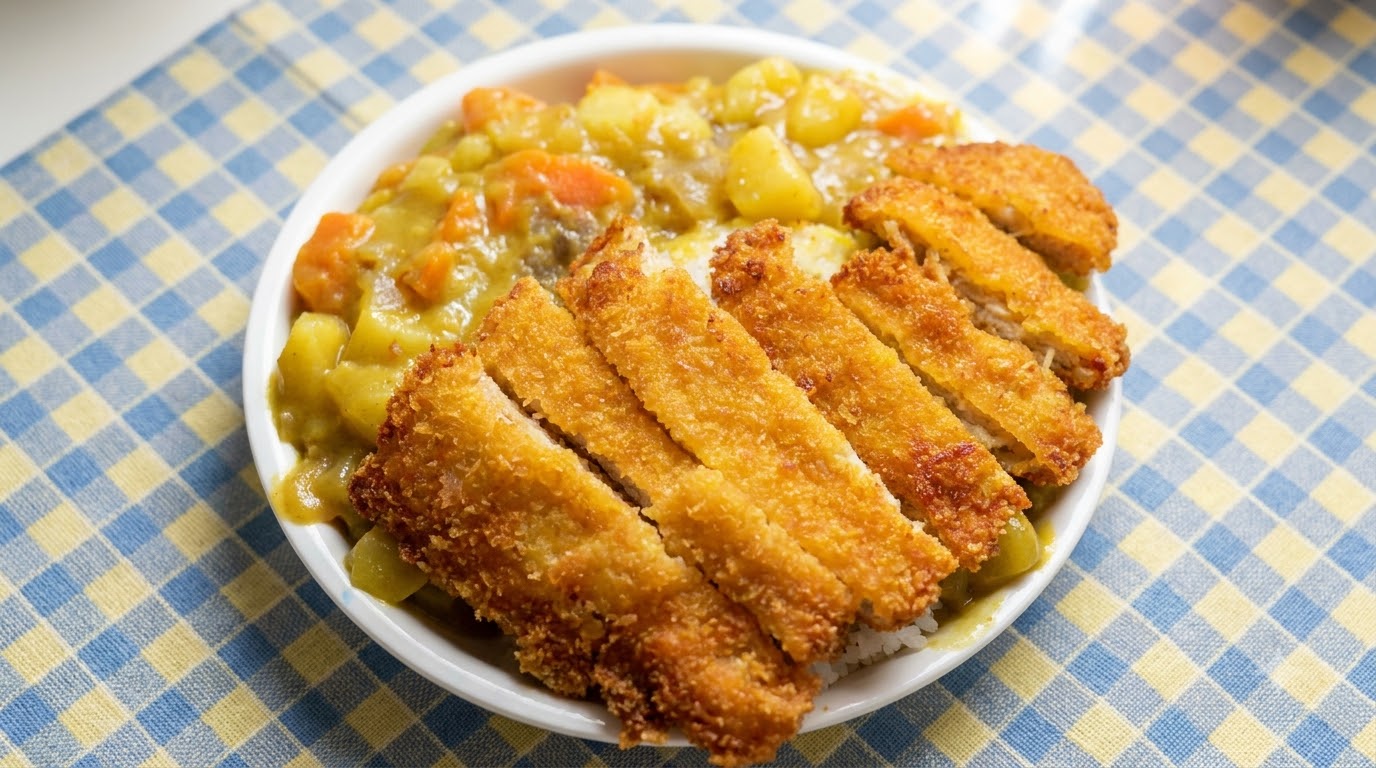 바삭한 일식 돈카츠 카레 라이스 (카츠카레)