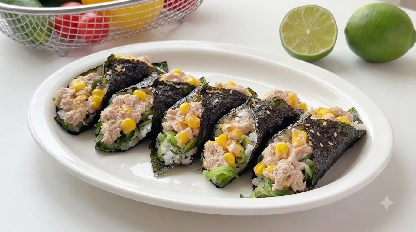 초간단 참치 오이 김밥